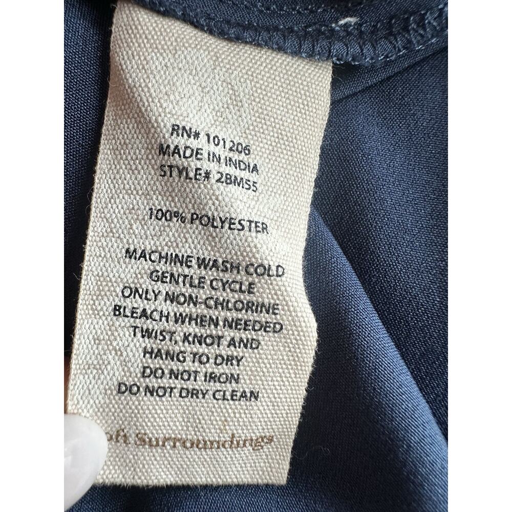 Soft Surroundings Navy Blue Sleeveless Mini Dress - Picture 6 of 7